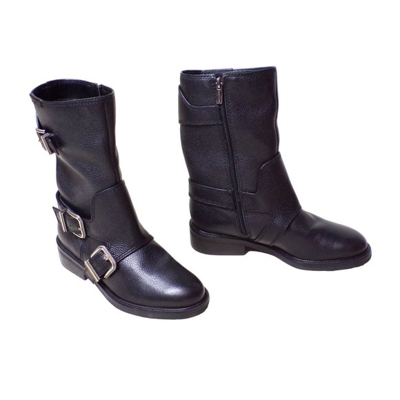 🆕 VINCE CAMUTO Alicenta Moto Bootie Boots 5.5 Black - Picture 7 of 13